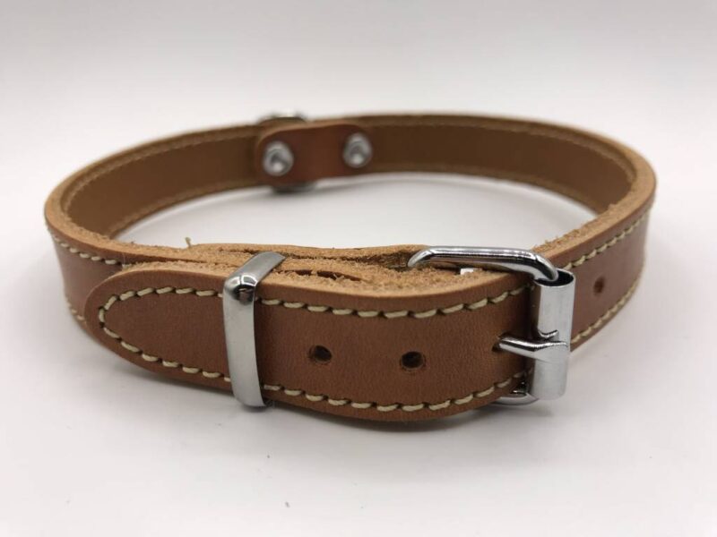 Hondenhalsband met naam | Cognac - Afbeelding 2