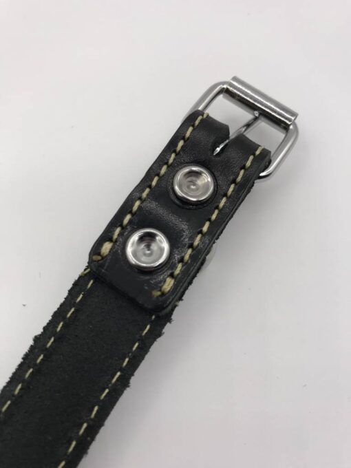 Hondenhalsband met riem en naam | Zwart - Afbeelding 6