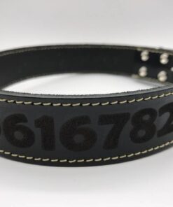 Hondenhalsband met naam | Zwart