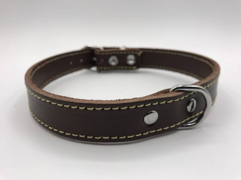 Hondenhalsband met naam | Bruin - Afbeelding 4