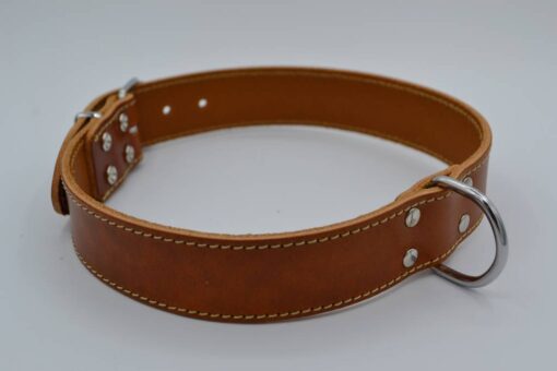 Hondenhalsband met riem en naam | Cognac - Afbeelding 7