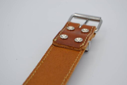 Hondenhalsband met riem en naam | Cognac - Afbeelding 8