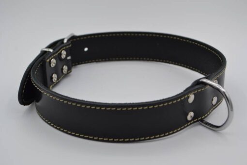 Hondenhalsband met riem en naam | Zwart - Afbeelding 5