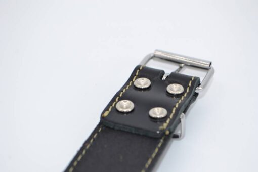Hondenhalsband met riem en naam | Zwart - Afbeelding 7