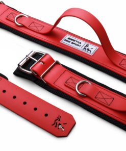 BESTIA DOG SPORT HANDLE COLLAR ALL RED