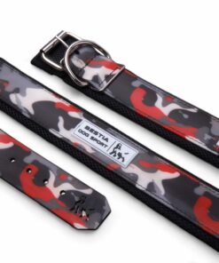 BESTIA DOG SPORT COLLAR RED CAMO