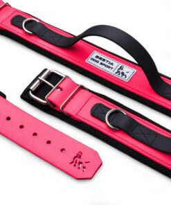 BESTIA DOG SPORT HANDLE COLLAR NEON PINK