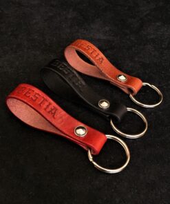 Bestia handmade genuine leather keychain