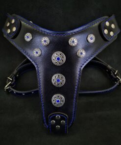 ''Bijou'' harness Black & Blue for big dogs