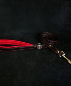 ''Bijou'' leather lead red