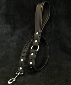 Black studded leash