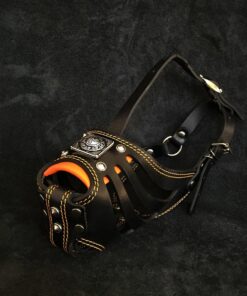 ''Eros'' Basket Muzzle black & orange