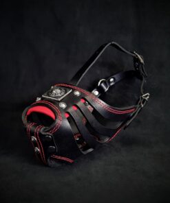 ''Eros'' Basket Muzzle black & red