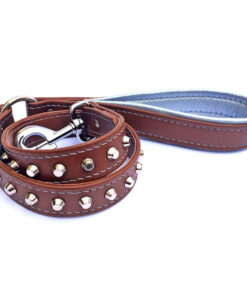The "Crown" soft leather dog leash
