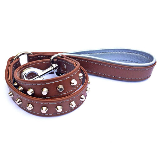 The "Crown" soft leather dog leash
