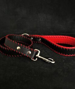 Handstitched soft leather leash