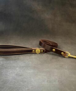 Maximus Gold Leash 1 inch wide