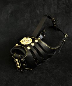 ''Maximus'' Basket Muzzle Black & Gold