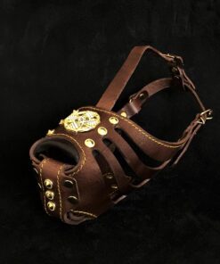 ''Maximus'' Basket Muzzle Brown & Gold