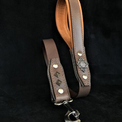 The ''Aztec'' leash GREY
