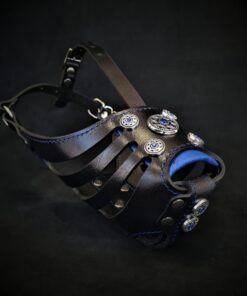 The ''Bijou'' Basket Muzzle Black & Blue