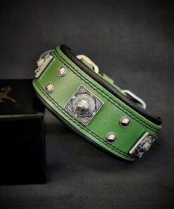 The "Eros" collar 2 inch wide Green
