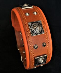 The "Eros" collar 2.5 inch wide Brown