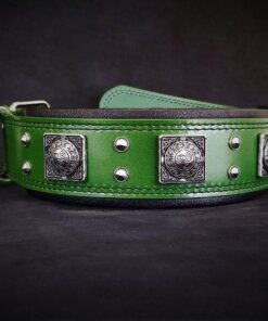 The "Eros" collar 2.5 inch wide Green