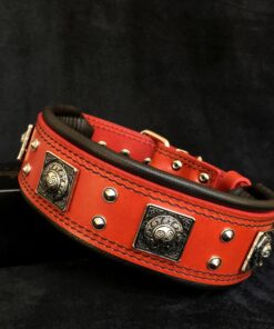 The "Eros" collar 2.5 inch wide RED