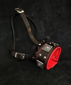 The "Eros" muzzle black & red