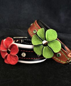 The "Flower" handmade puppy collar