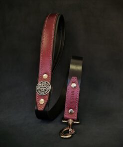 The "Hektor" Burgundy dog leash-LIMITED