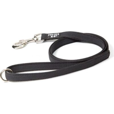 Hondenriem - 14mm x 1,2m - Met Handvat - Zwart