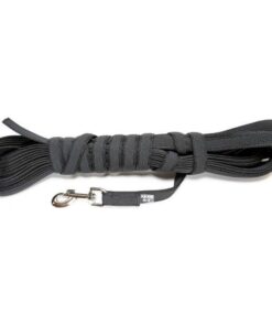Lange lijn hond - Antislip - 14mm x 15m - Zwart