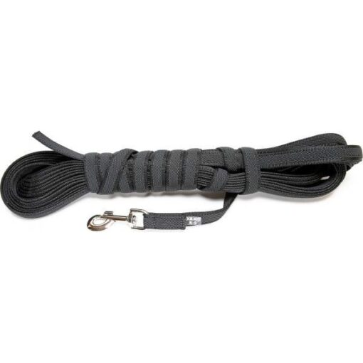 Lange lijn hond - Antislip - 14mm x 15m - Zwart