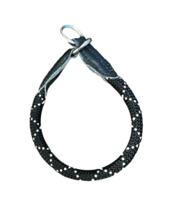 Julius-K9 Sliphalsband - Zwart - Verchroomd