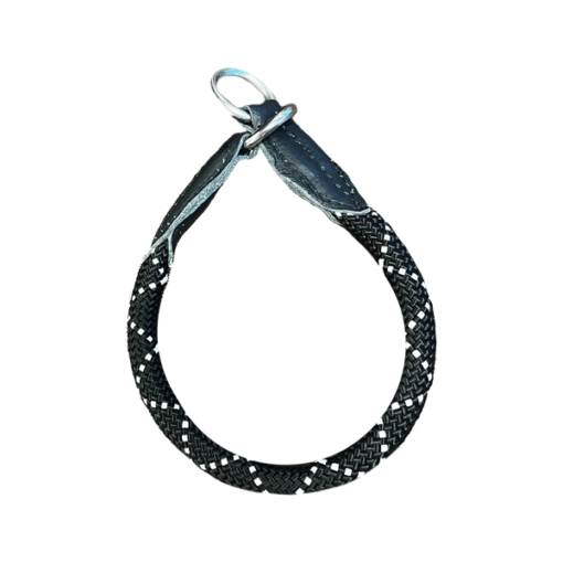 Julius-K9 Sliphalsband - Zwart - Verchroomd