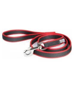 Julius-K9 Jogging Leash - Zwart/Rood - Met handvat
