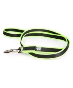 Julius-K9 Jogging Leash - Zwart/Neon - Met handvat