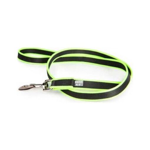 Julius-K9 Jogging Leash - Zwart/Neon - Met handvat