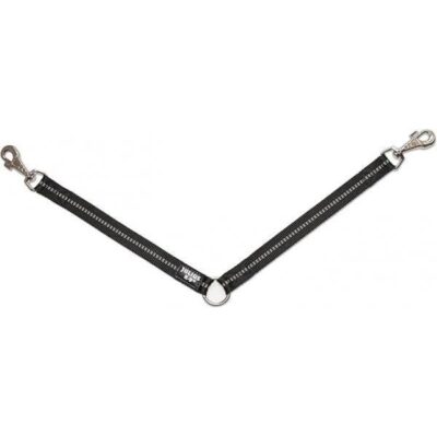 Julius-K9 koppelstuk - voor 2 honden - Zwart - 25mm