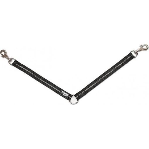 Julius-K9 koppelstuk - voor 2 honden - Zwart - 25mm