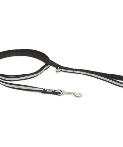 Julius-K9 IIDC® nylon lijn - met handvat - Zwart