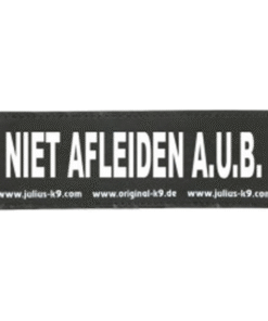 Julius-K9 label -  Niet afleiden a.u.b.