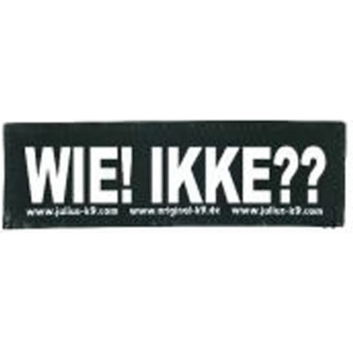 Julius-K9 label -  Wie! ikke??