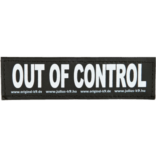 Julius-K9 label - Out of control