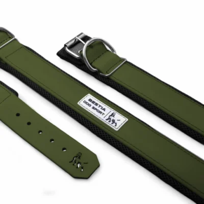 BESTIA DOG SPORT COLLAR GREEN