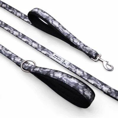 BESTIA DOG SPORT dual handle leash GREY CAMO