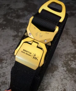 BESTIA DOG SPORT FAST RELEASE COLLAR BLACK & GOLD