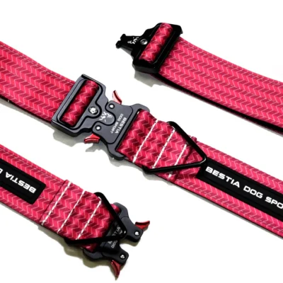 Bestia Dog Sport GripPro Print Collar PINK
